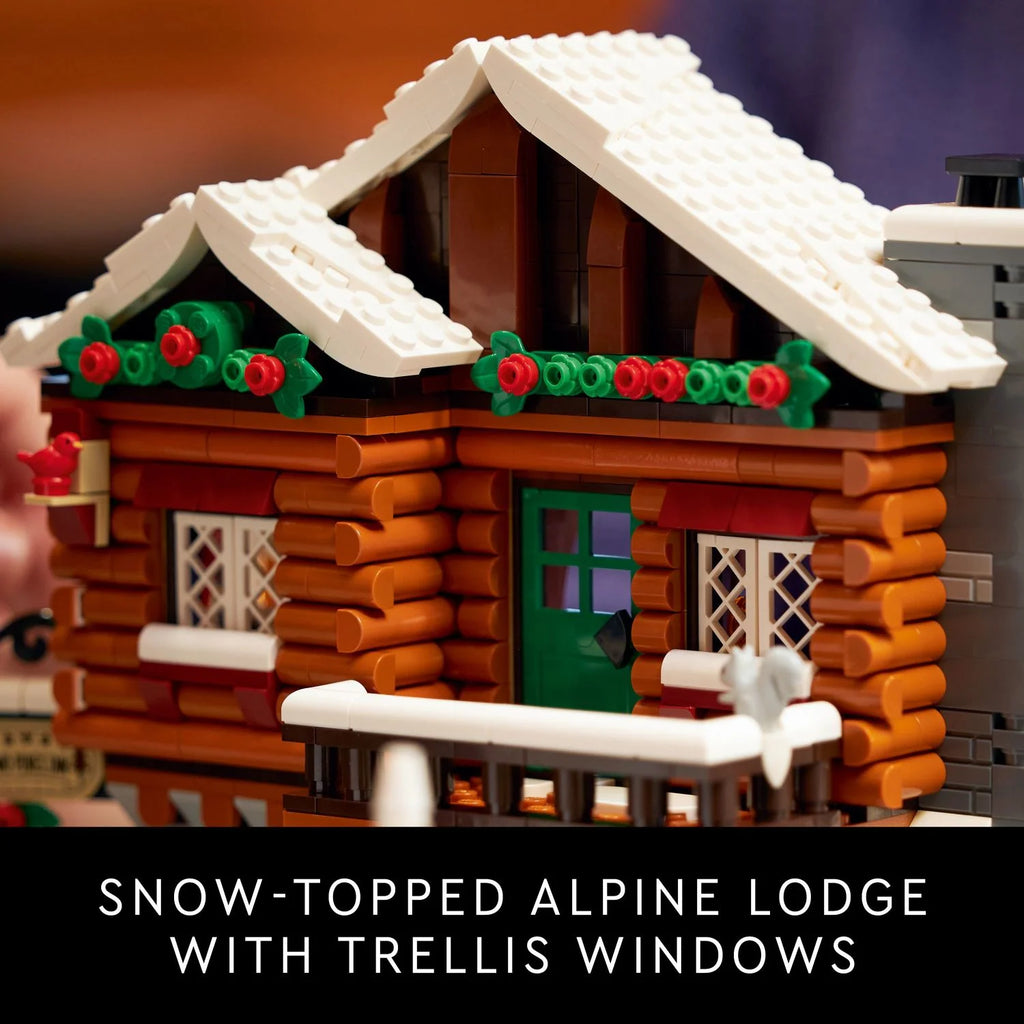 LEGO Icons Alpine Lodge Building Kit, Gift for Adventurers and Outdoor Lovers J544141