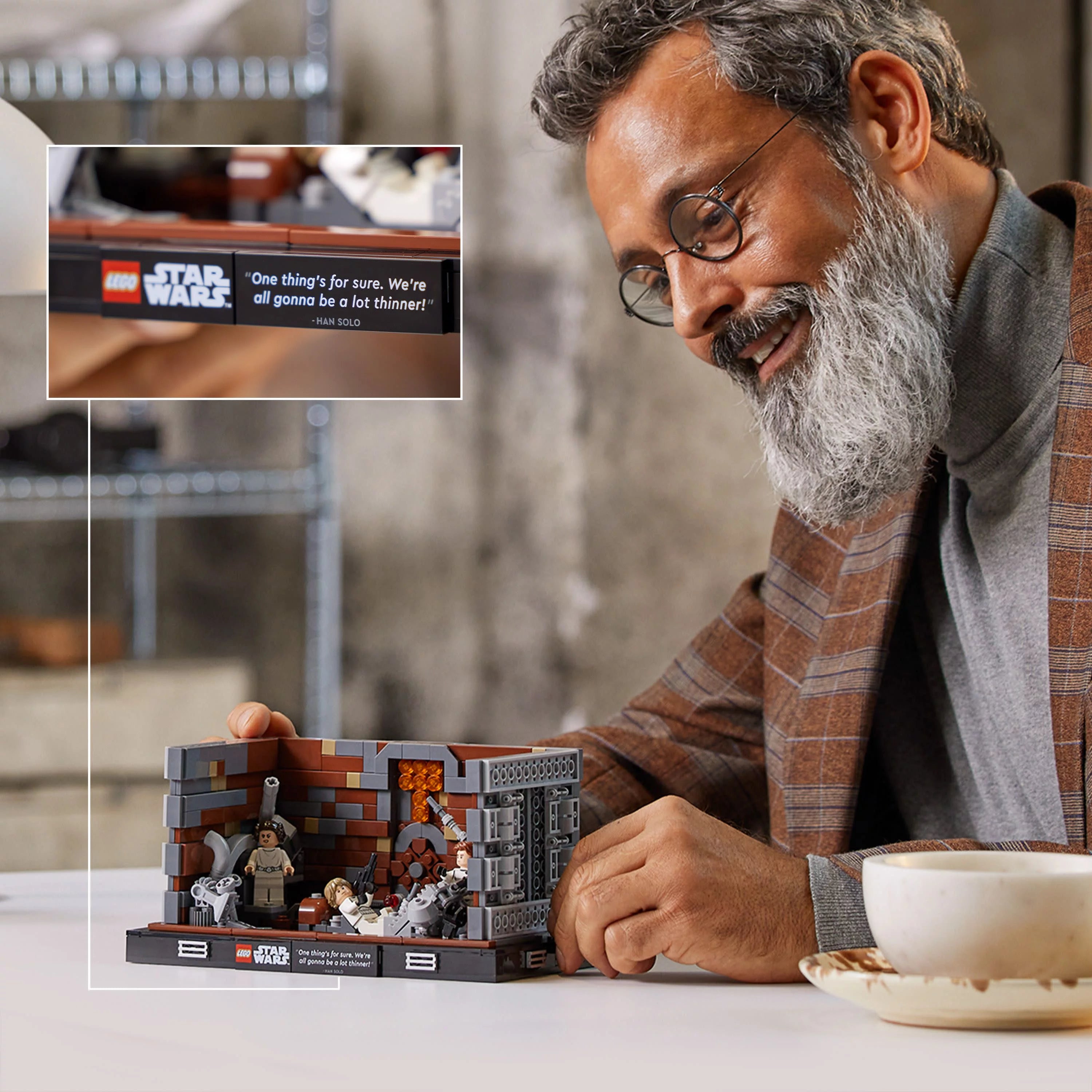 LEGO Star Wars Death Star Trash Compactor Diorama 75339 Building Set with 6 Figures V4037