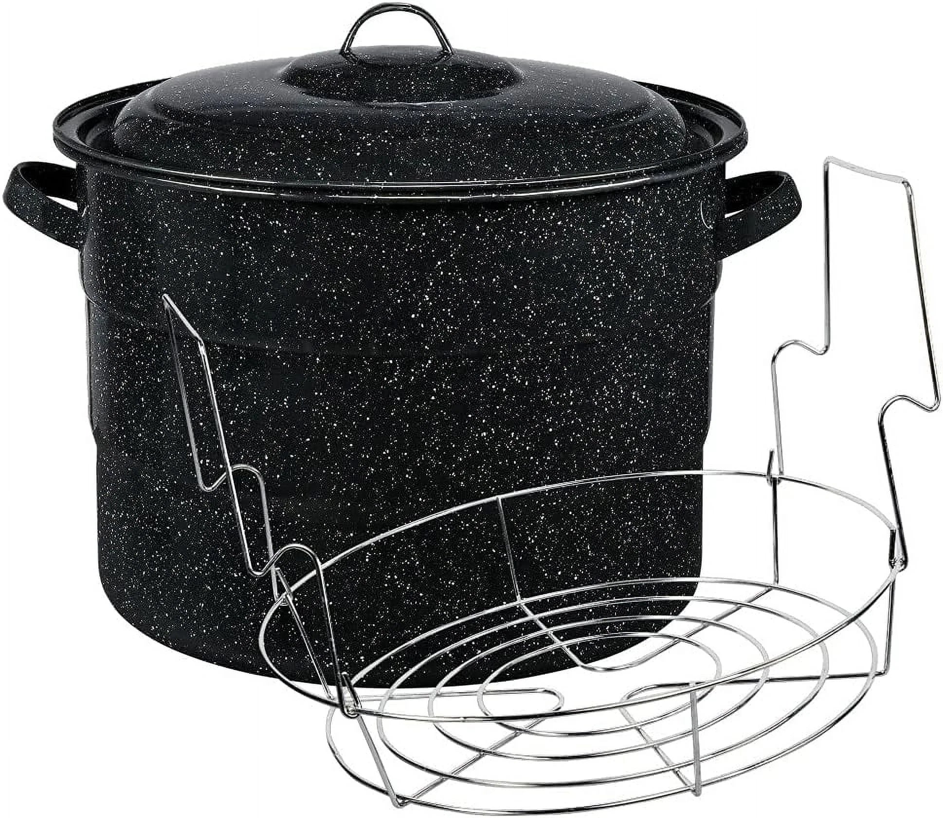 Granite Ware 21.5-Quart Water Bath Canner with Jar Rack