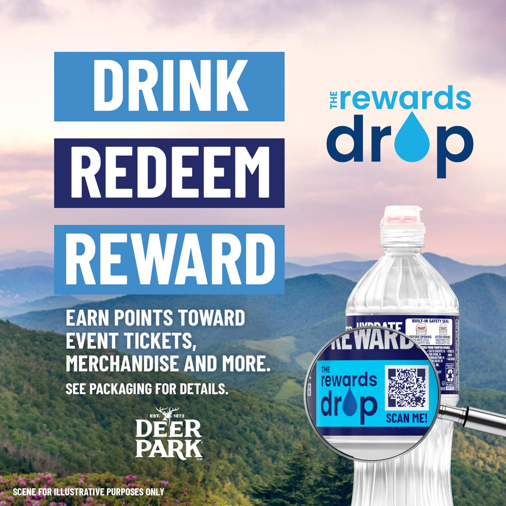 DEER PARK Brand 100% Natural Spring Water, 16.9 oz Bottles, Pack of 32 P559