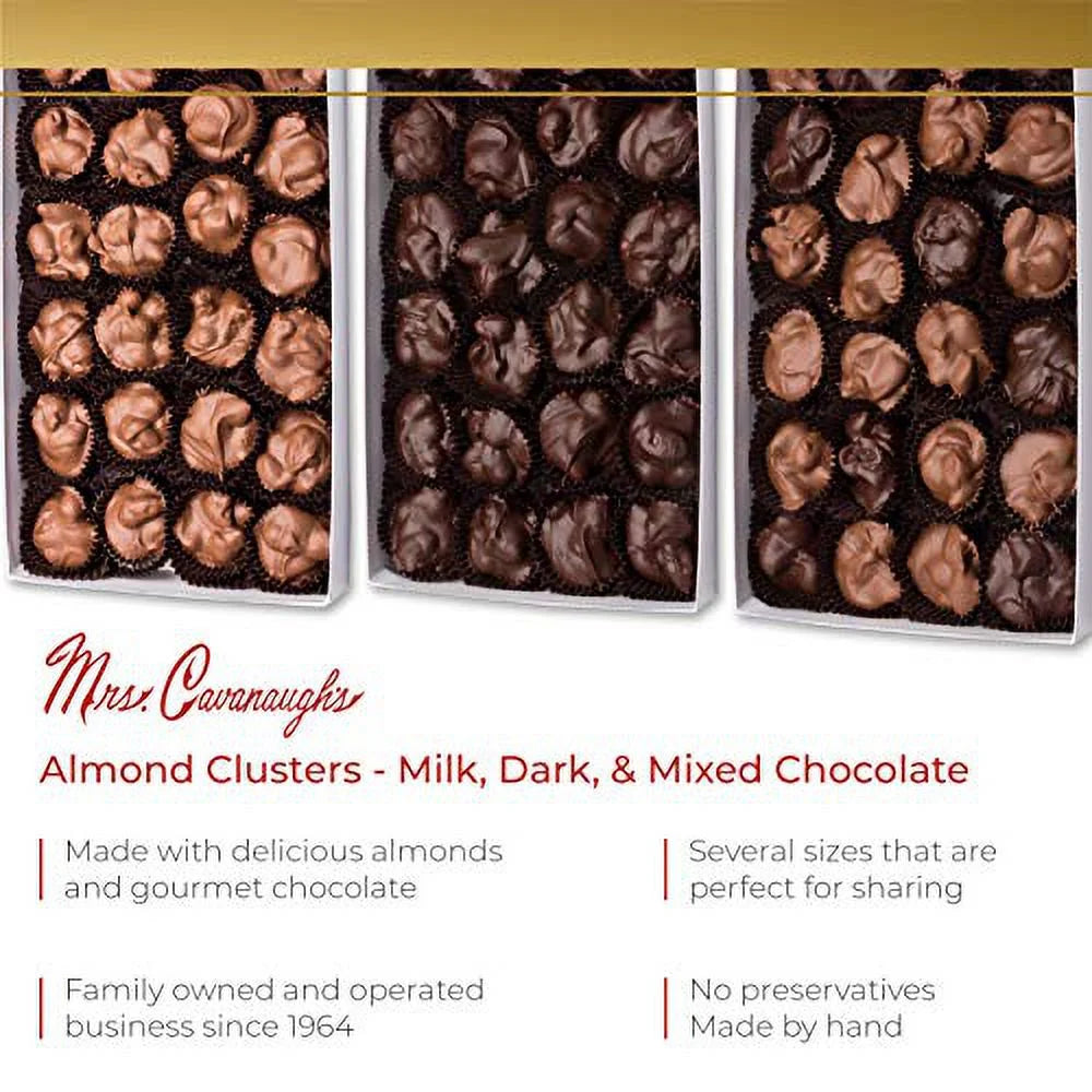 1 Lb Almond Clusters Mixed Milk & Dark Chocolate K6055