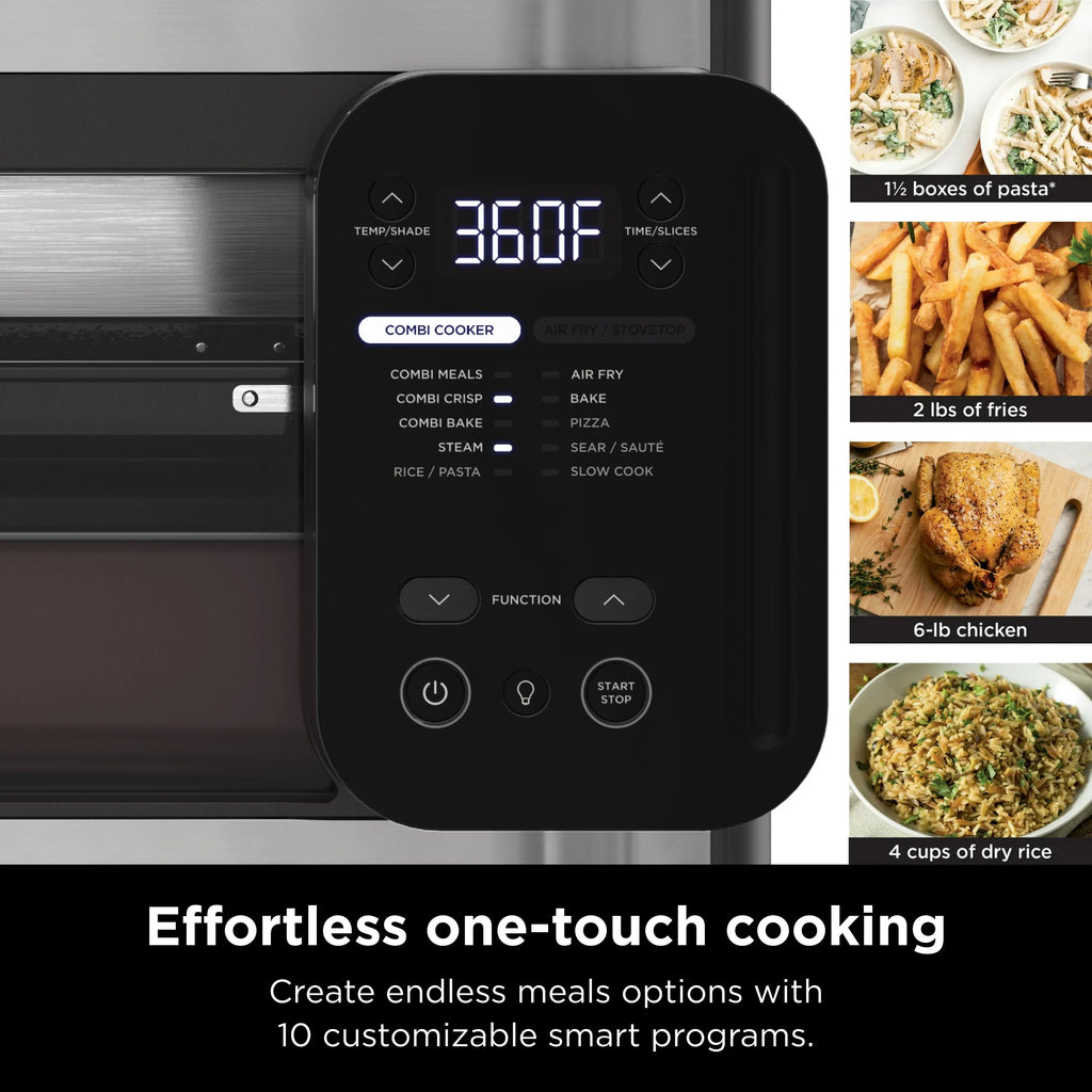 Ninja Combi All-in-One Multicooker, Oven & Air Fryer, Stainless Steel E793