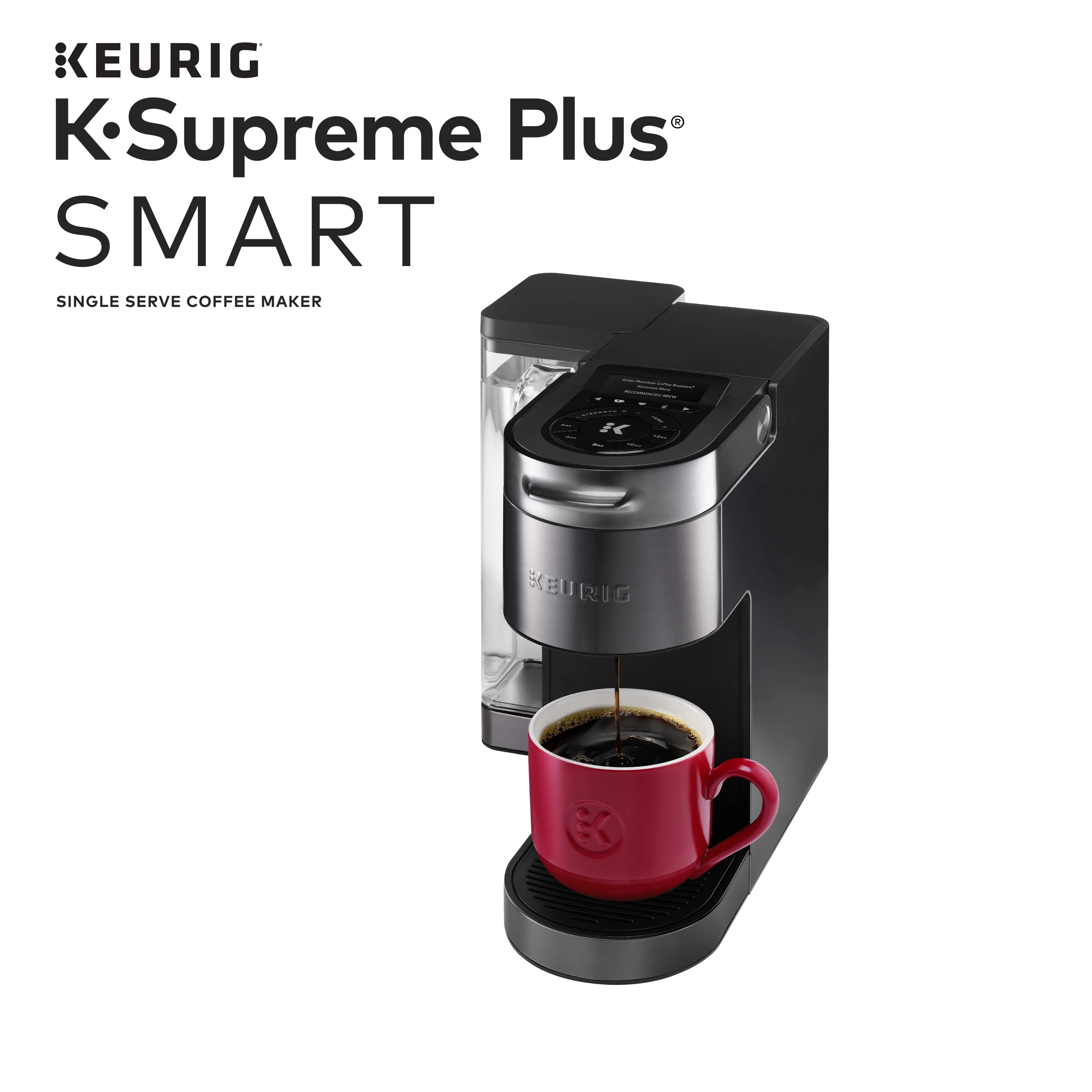 Keurig K-Supreme Plus Smart Single Serve Coffee Maker, Black P4286