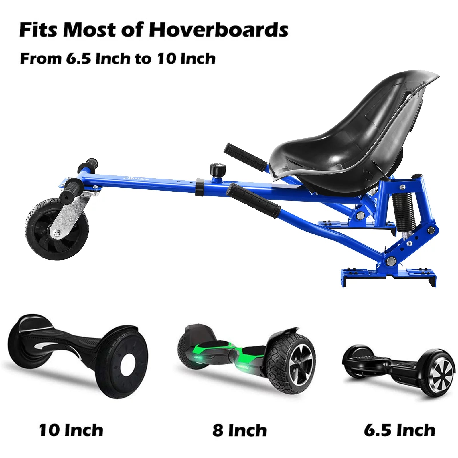 Hoverboard Go Kart Attachment for Adults & Kids with Off-Road Tire, Blue X745