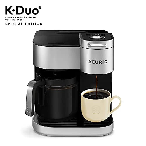 Keurig? K-Duo Special Edition Single Serve K-Cup Pod & Carafe Coffee Maker, Silver