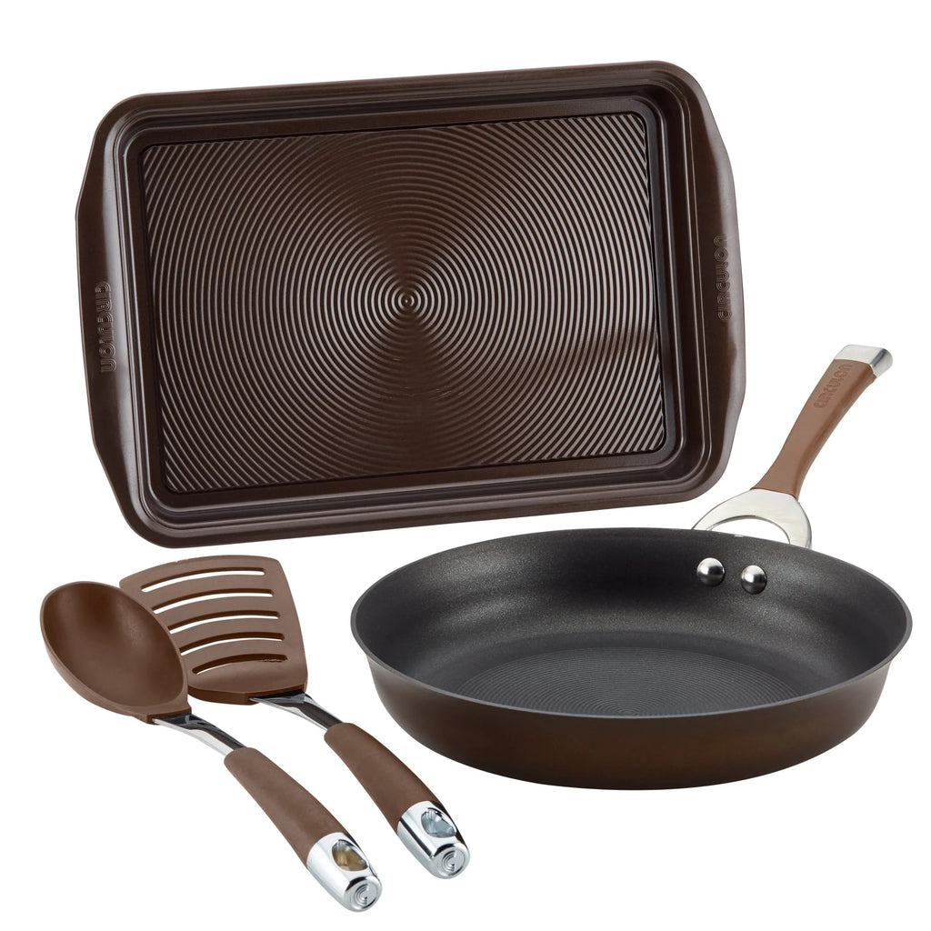 Circulon Symmetry Hard-anodized Nonstick Weeknight 4 Piece Cookware Set