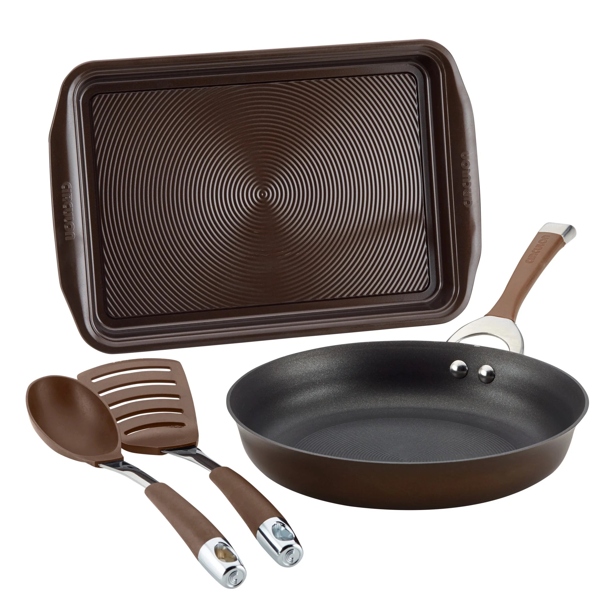 Circulon Symmetry Hard-anodized Nonstick Weeknight 4 Piece Cookware Set