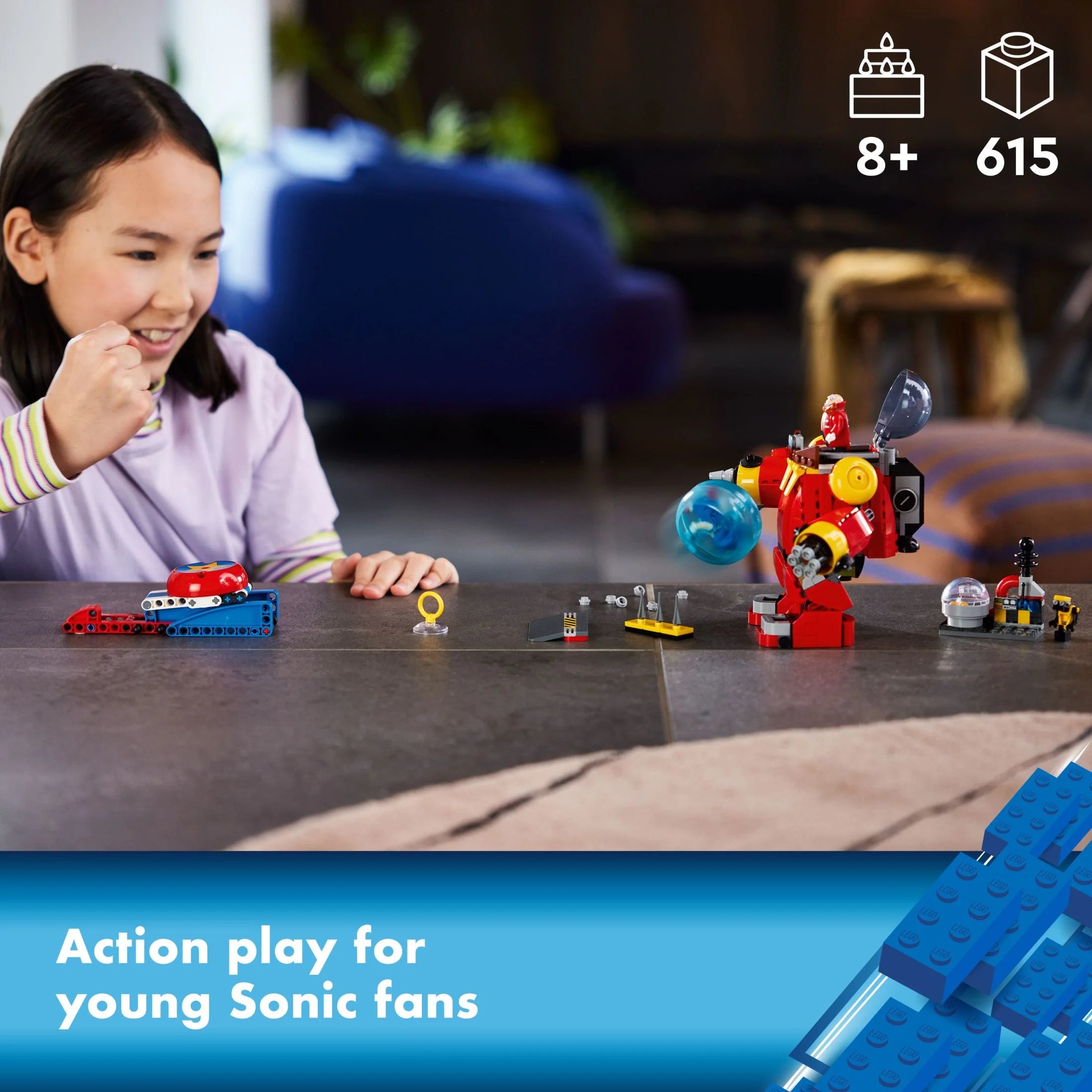 LEGO Sonic the Hedgehog Sonic vs. Dr. Eggman's Death Egg Robot 76993 Building Toy M52225