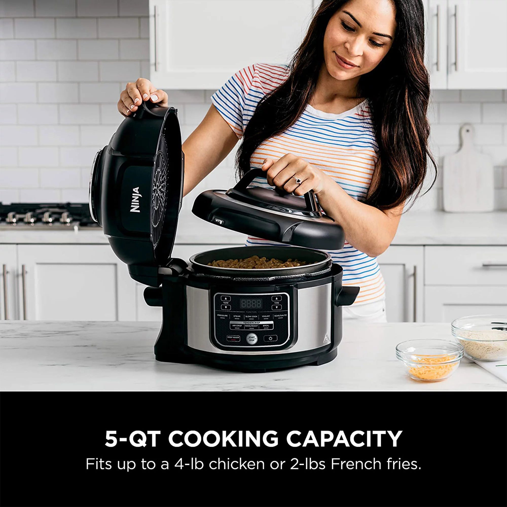 Ninja Foodi 9 in 1 Pressure Cooker and Air Fryer, Silver M1713