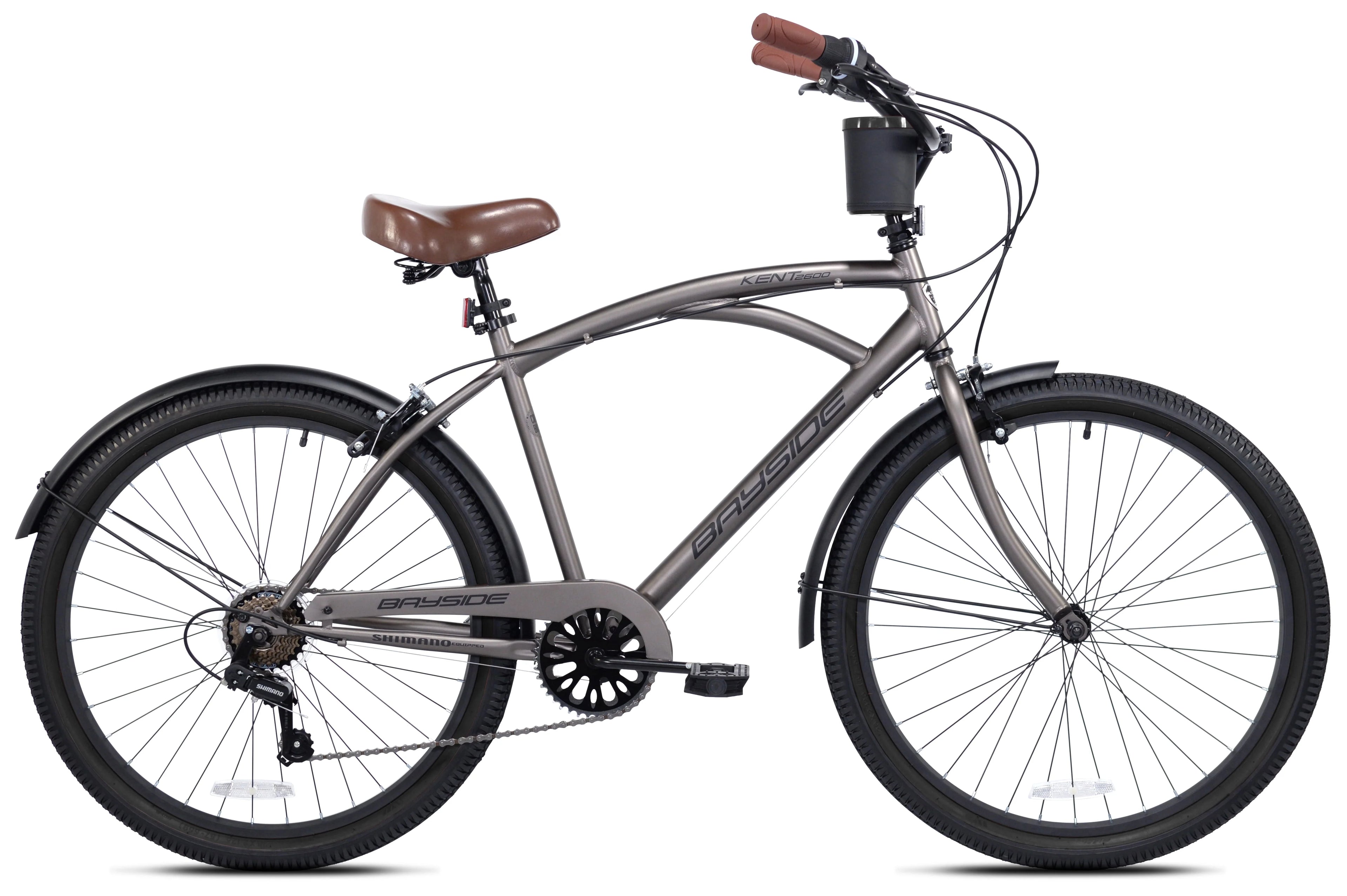 Kent 26 In. Bayside Men's Cruiser Bike, Satin Cocoa I1224