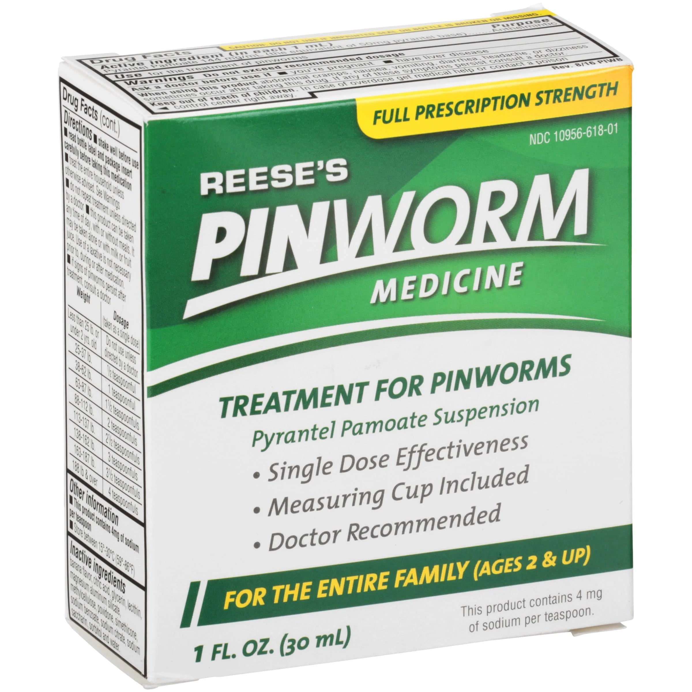 Reese's Pinworm Medicine, 1 fl oz W8365