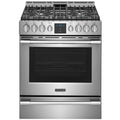 Frigidaire Pro 30-In Convection Gas Range with 5 Burners Self-Clean Air Fry Stainless Steel - PCFG3078AF