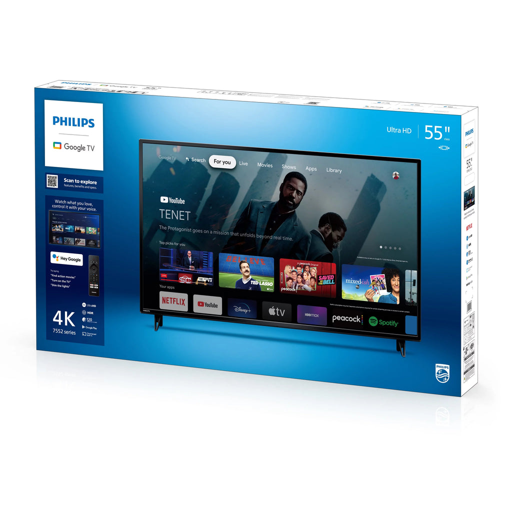 Philips 55" 4K Ultra HD Google Smart LED TV B4764