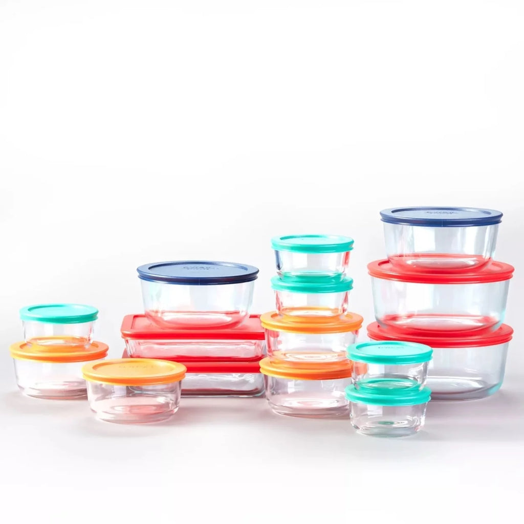Pyrex Simply Store Glass Food Storage Containers 30-Piece Set Q7813