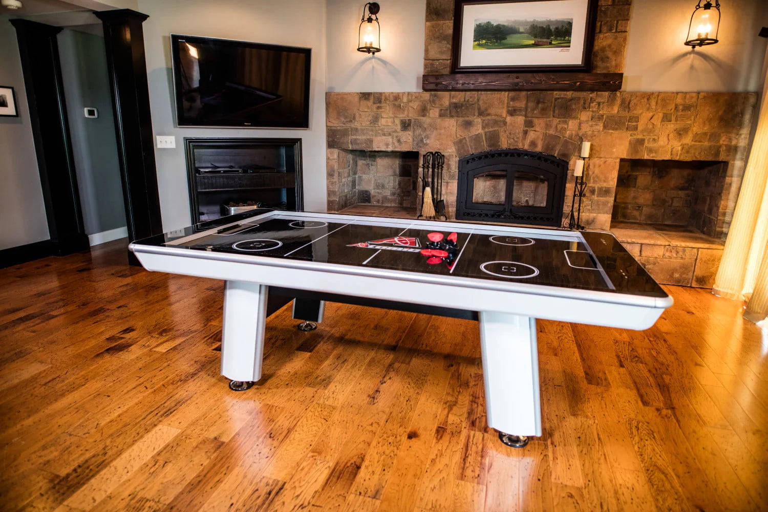 Atomic Avenger 8' Hockey Table with LED Scoring and 120V Blowers L3603