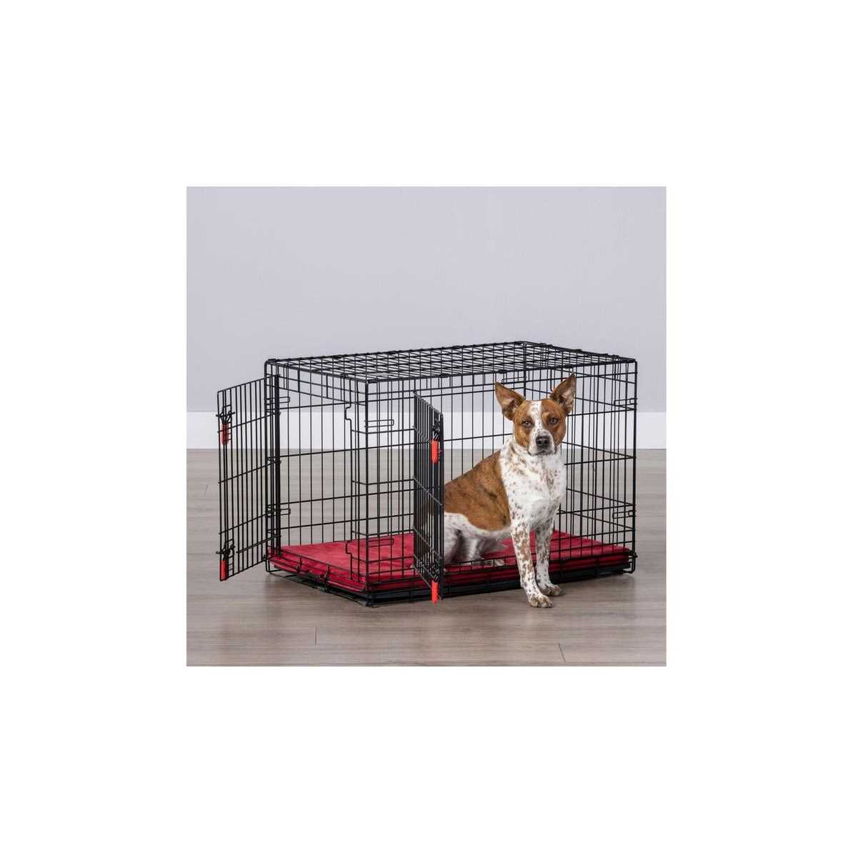KONG Ultra-Strong Double Door Wire Dog Crate with Divider Panel W115270
