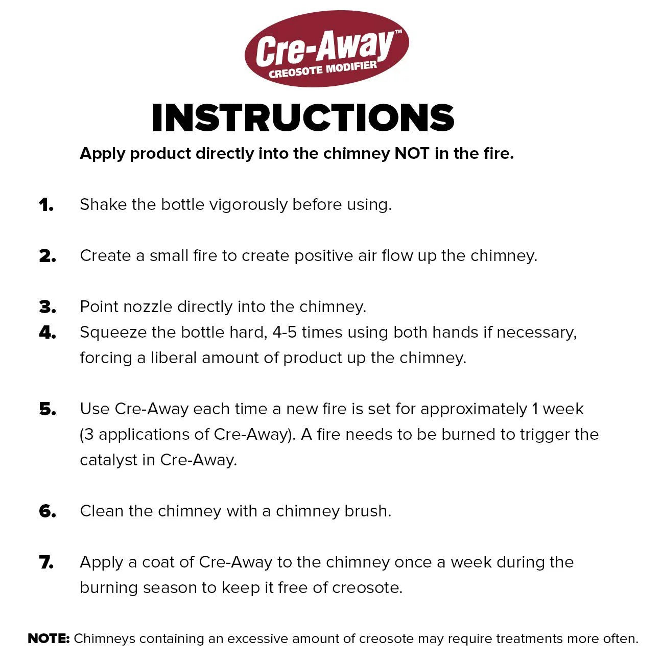 ChimneySaver Cre-Away Creosote Modifier 16 Oz Squeeze Bottle L338844