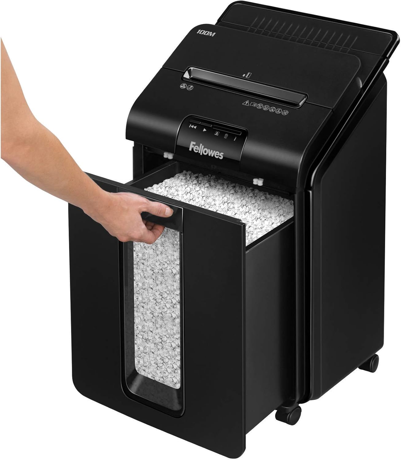 Fellowes AutoMax 100M Auto Feed Shredder, Black A30109