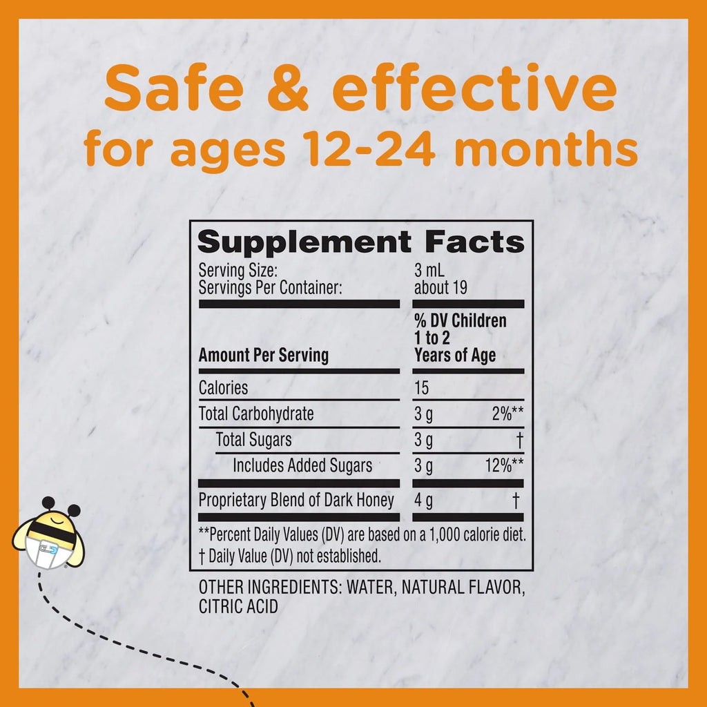 Zarbee's Baby Soothing Cough Syrup, Peach & Honey, 2 fl oz L514