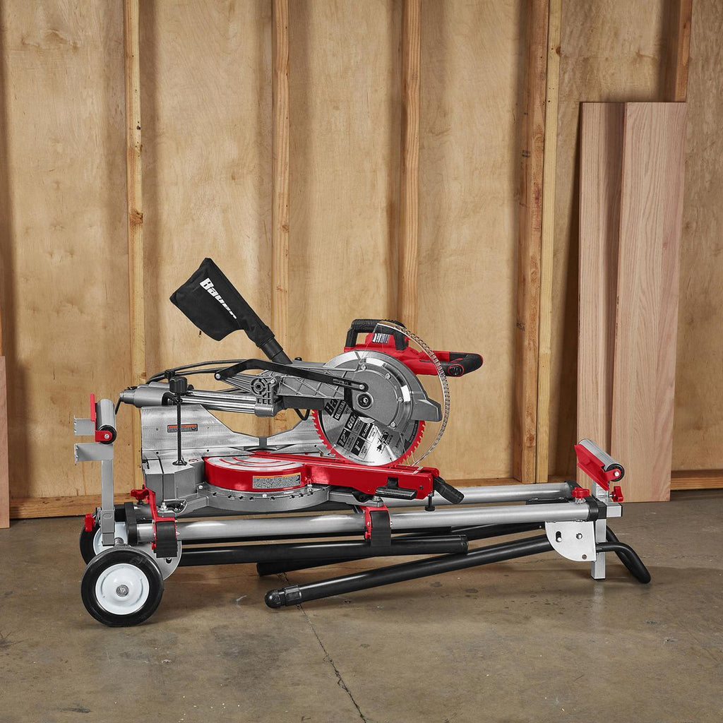 BAUER 400 lb. Mobile Folding Miter Saw Stand L974