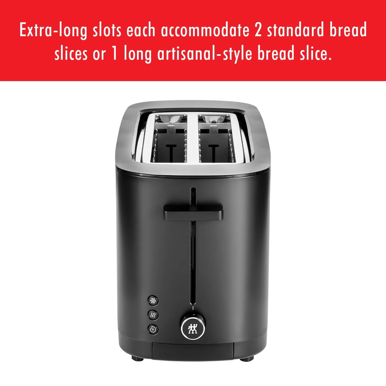 ZWILLING® Enfinigy Cool Touch 4-Slice Long Slot Toaster, Silver Z449154
