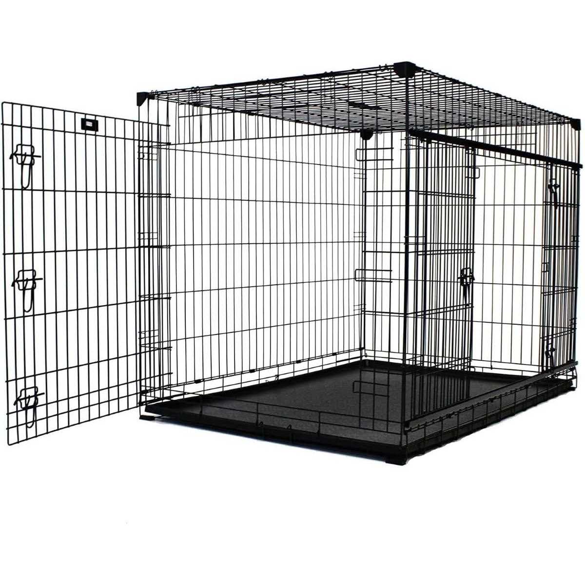 Lucky Dog Sliding Double Door Dog Crate