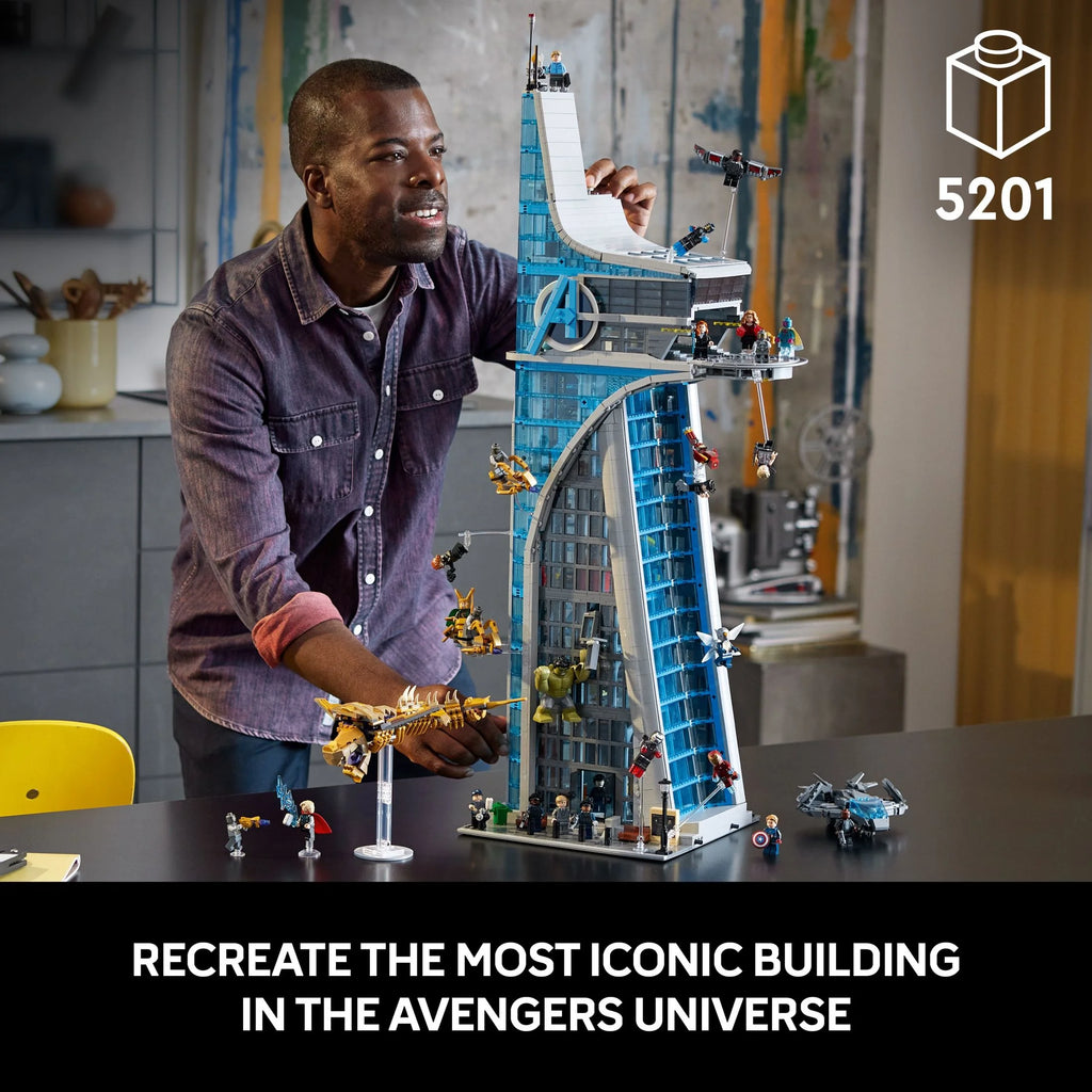 LEGO Marvel Avengers Tower Building Kit with 31 Figures, 76269 J809