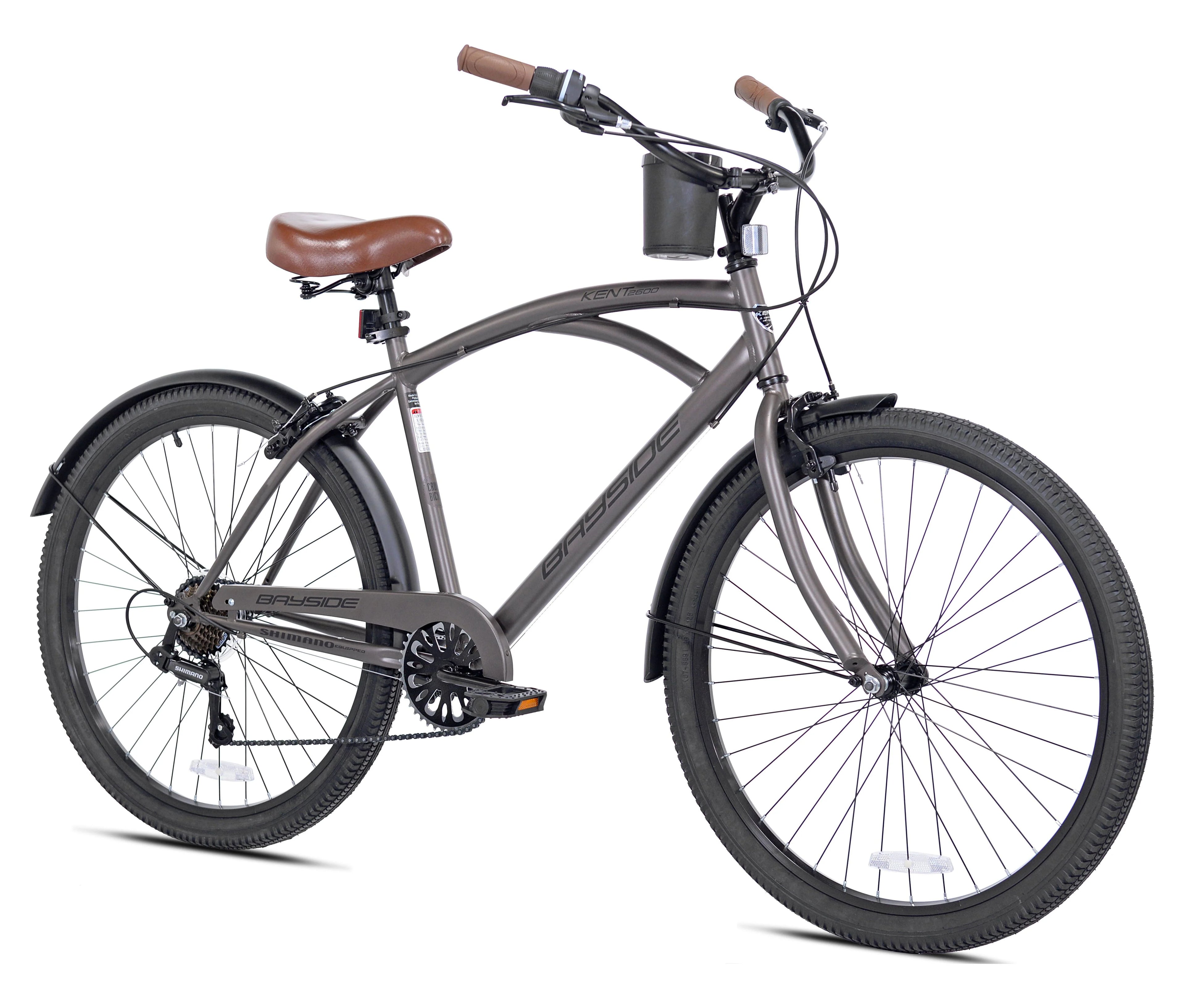 Kent 26 In. Bayside Men's Cruiser Bike, Satin Cocoa I1224