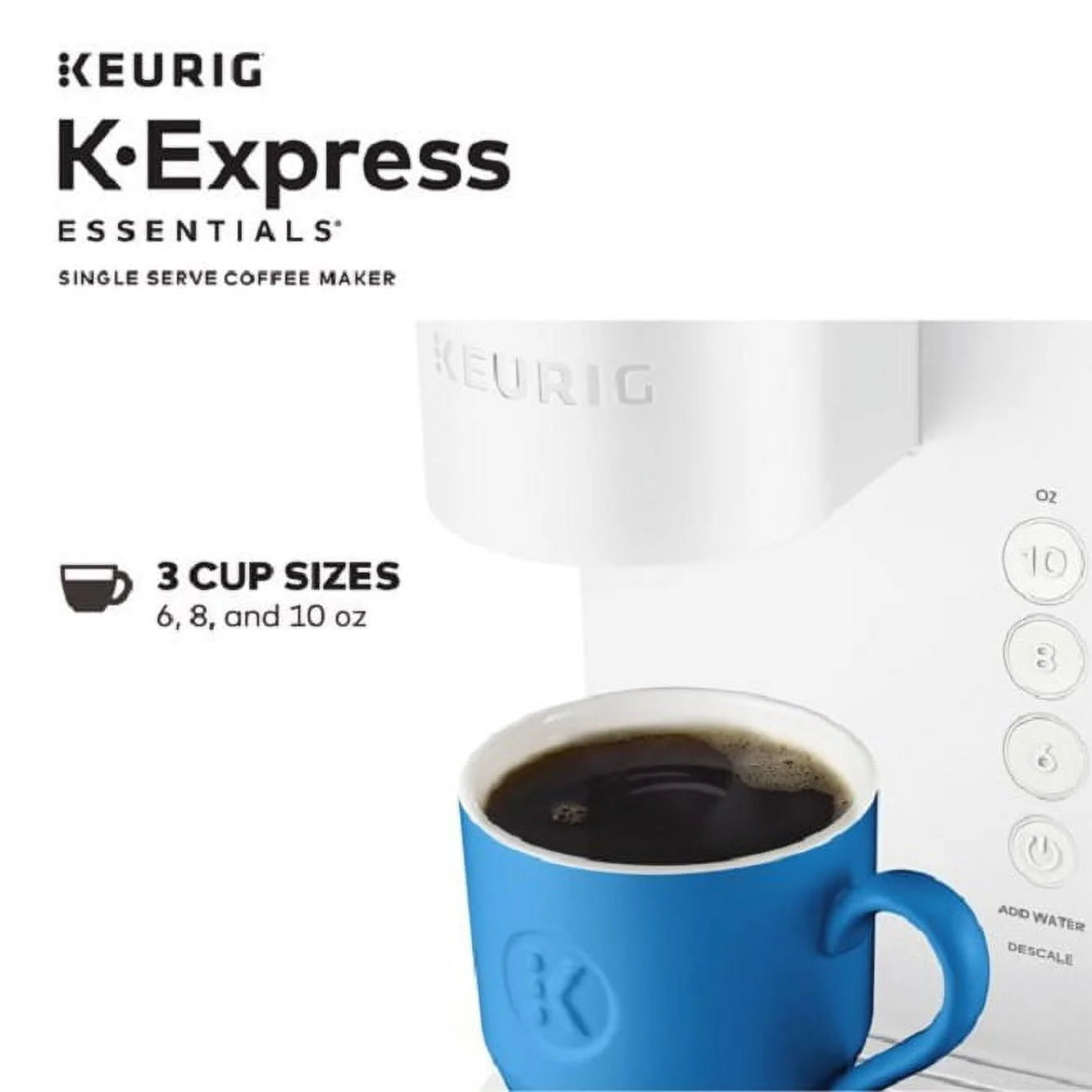 Keurig K-Express Essentials Single Serve K-Cup Pod Coffee Maker, Black L838940