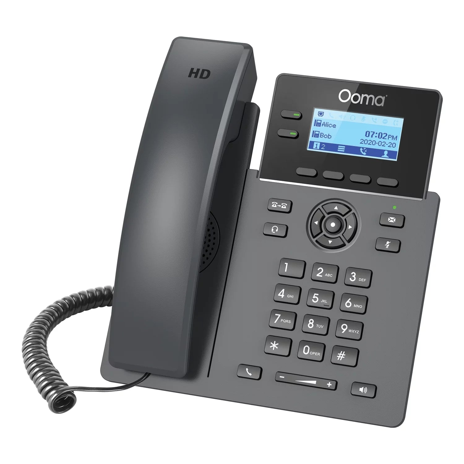 Ooma 811008023584 2602 Entry-Level 2-Line IP Desk Phone