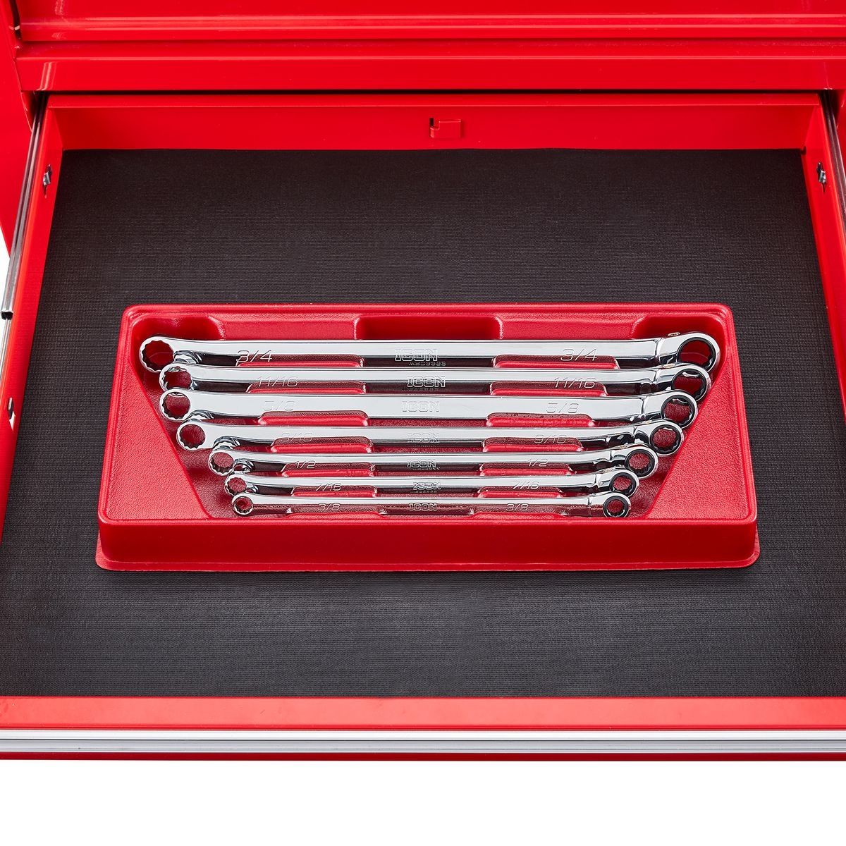 ICON Extra Long Professional SAE Double Box Ratcheting Wrench 7 Piece I19696