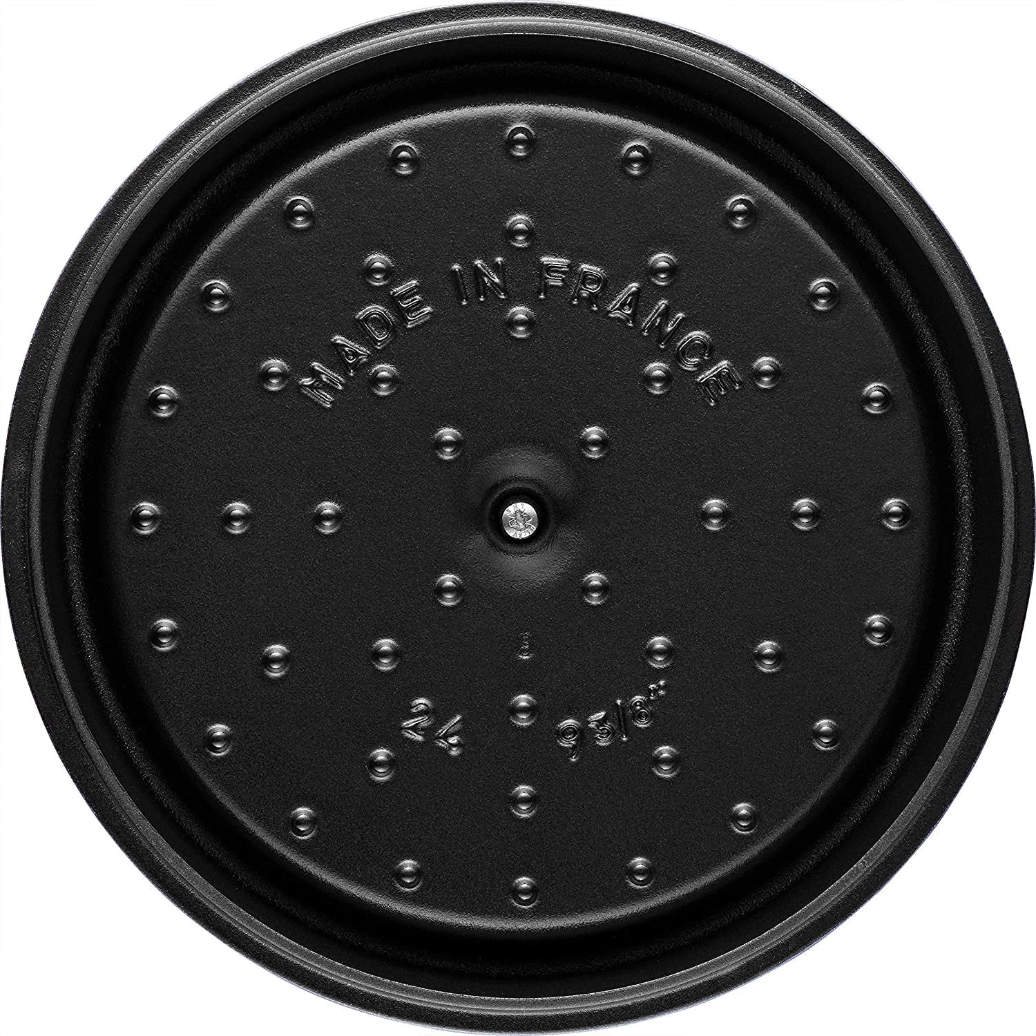 Matte Black Cast Iron Dutch Oven 5-qt Tall Cocotte Made in France S79006