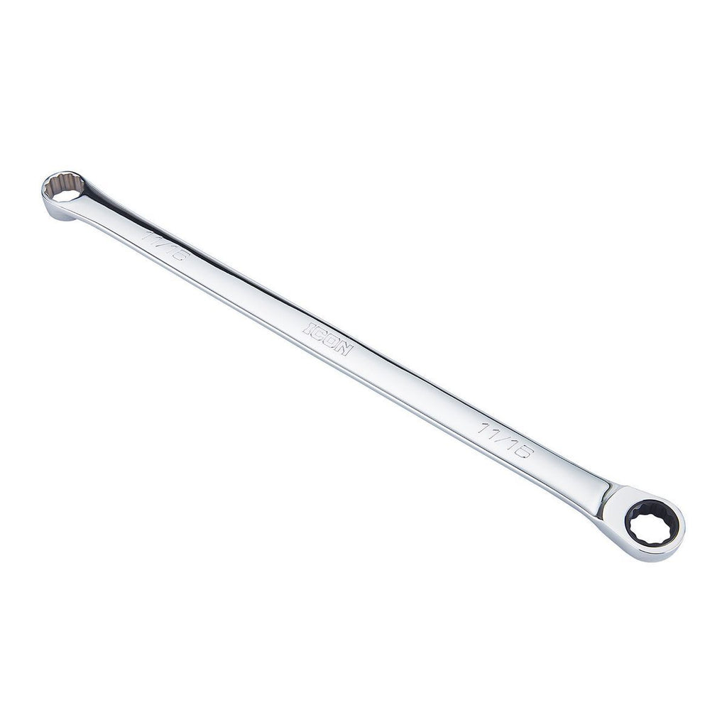 ICON Extra Long Professional SAE Double Box Ratcheting Wrench 7 Piece I19696