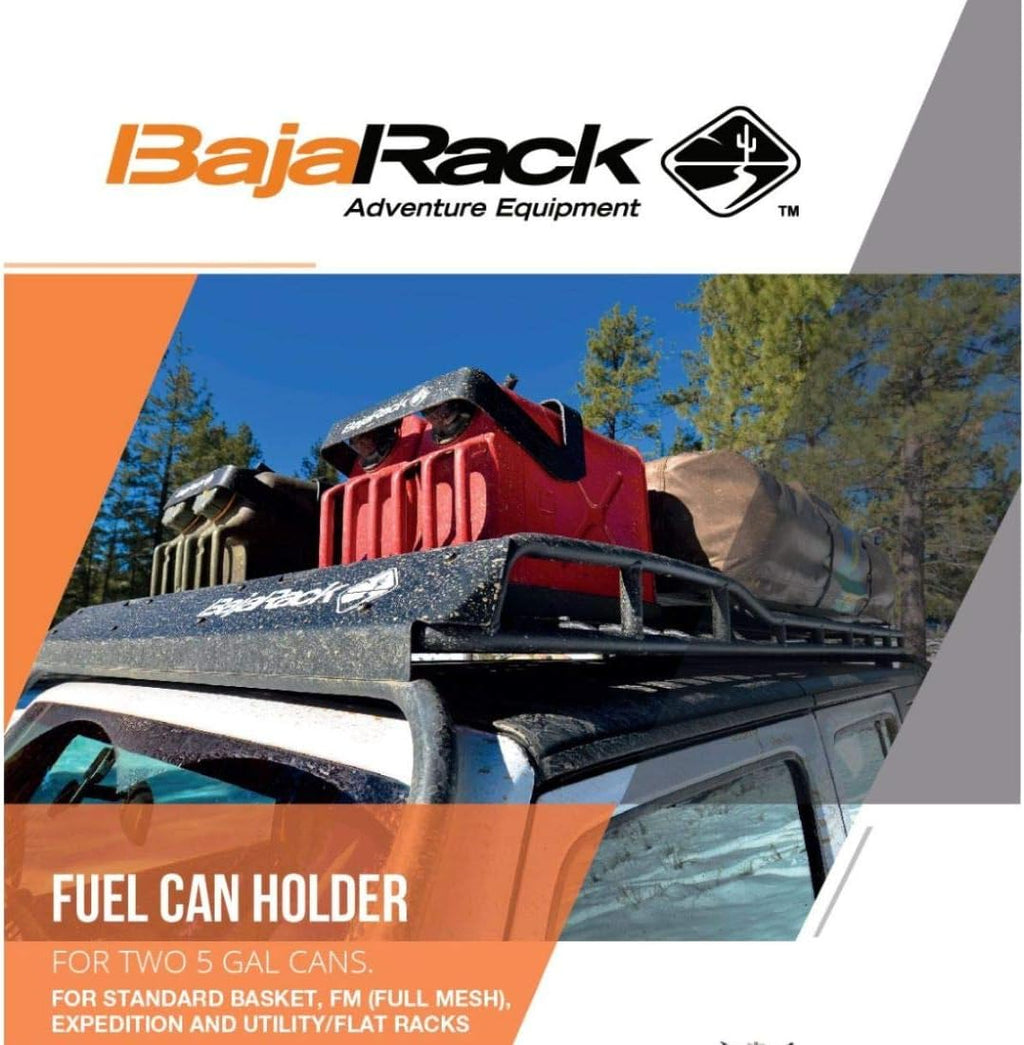 BAJARACK ADVENTURE EQUIPMENT Fuel Can Holder Mount for Two 5 Gallon Gas Cans K7305