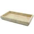 creative home deluxe champagne marble stone guest towel, vanity tray