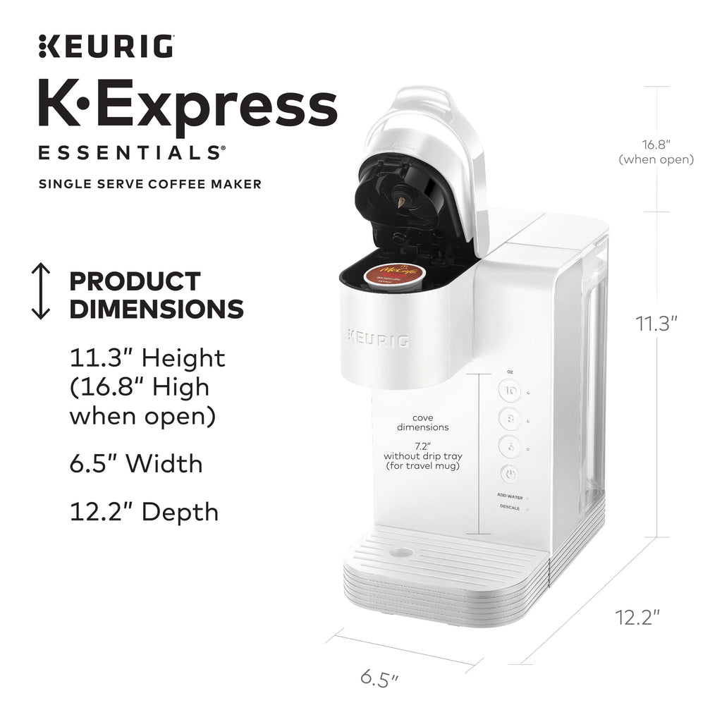 Keurig K-Express Essentials Single Serve K-Cup Pod Coffee Maker, Black L838940