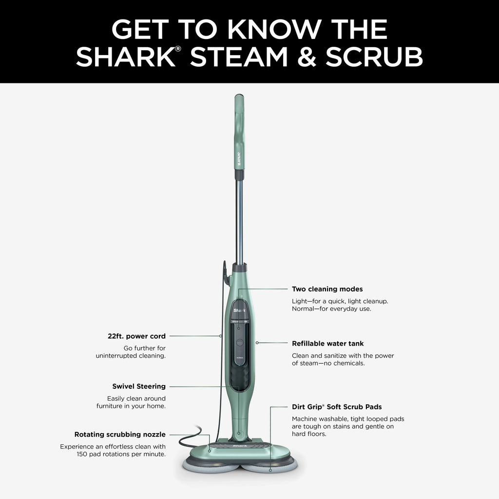 Shark S7000 Steam & Scrub Hard Floor Steam Mop W3373
