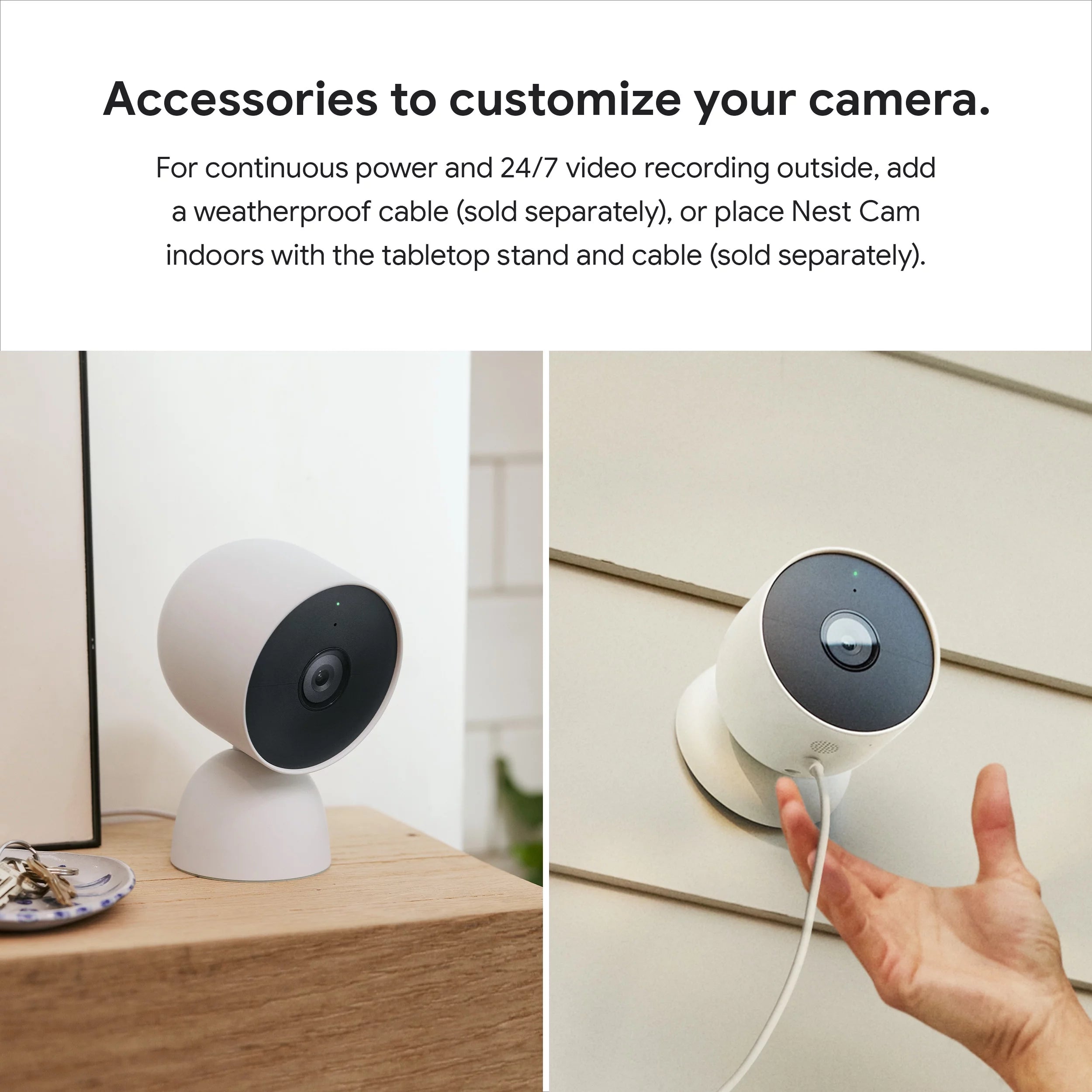 Nest Camera (outdoor or indoor, battery) 1pk White W309591