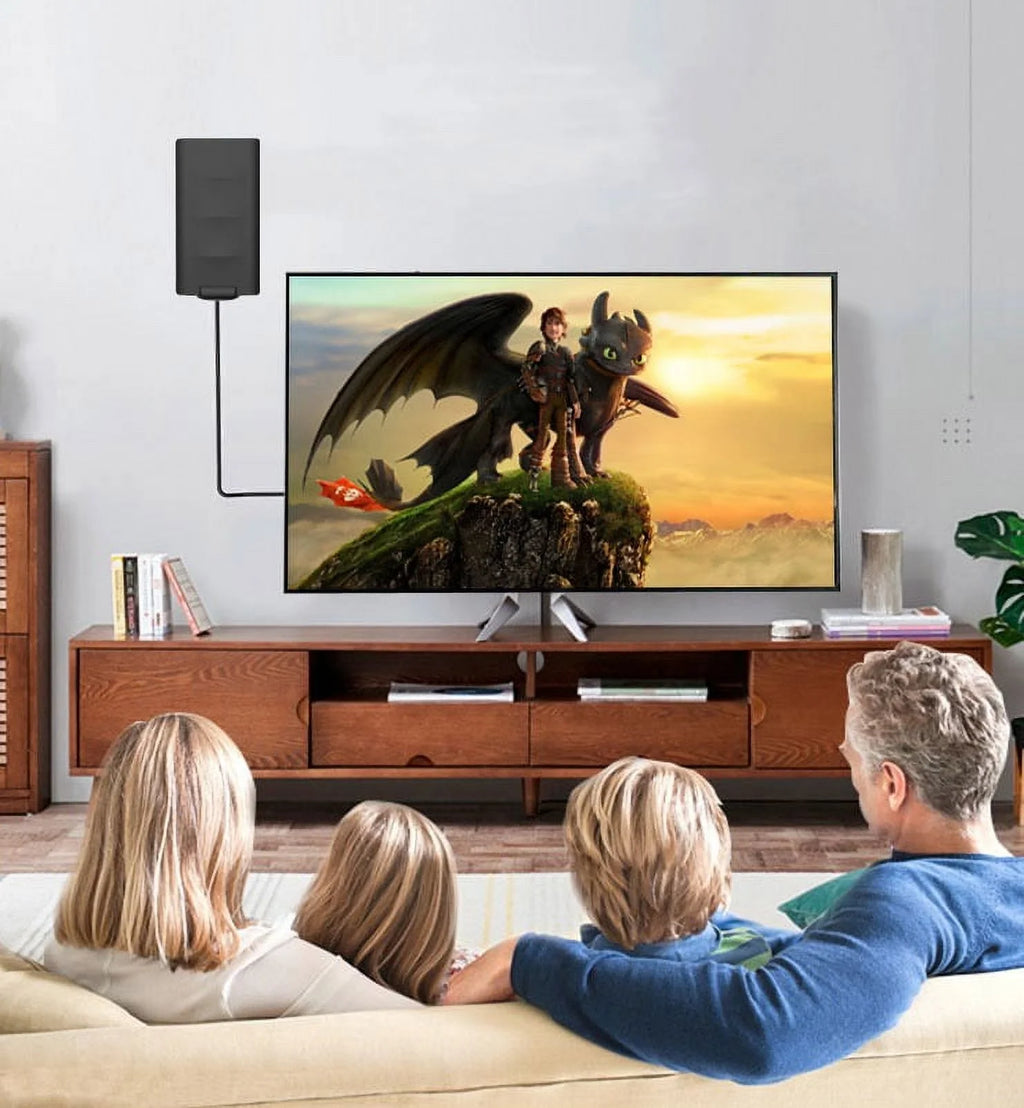 Outdoor Indoor Digital TV Antenna 200+ Miles with Amplifier, 33FT Coax Cable P58595
