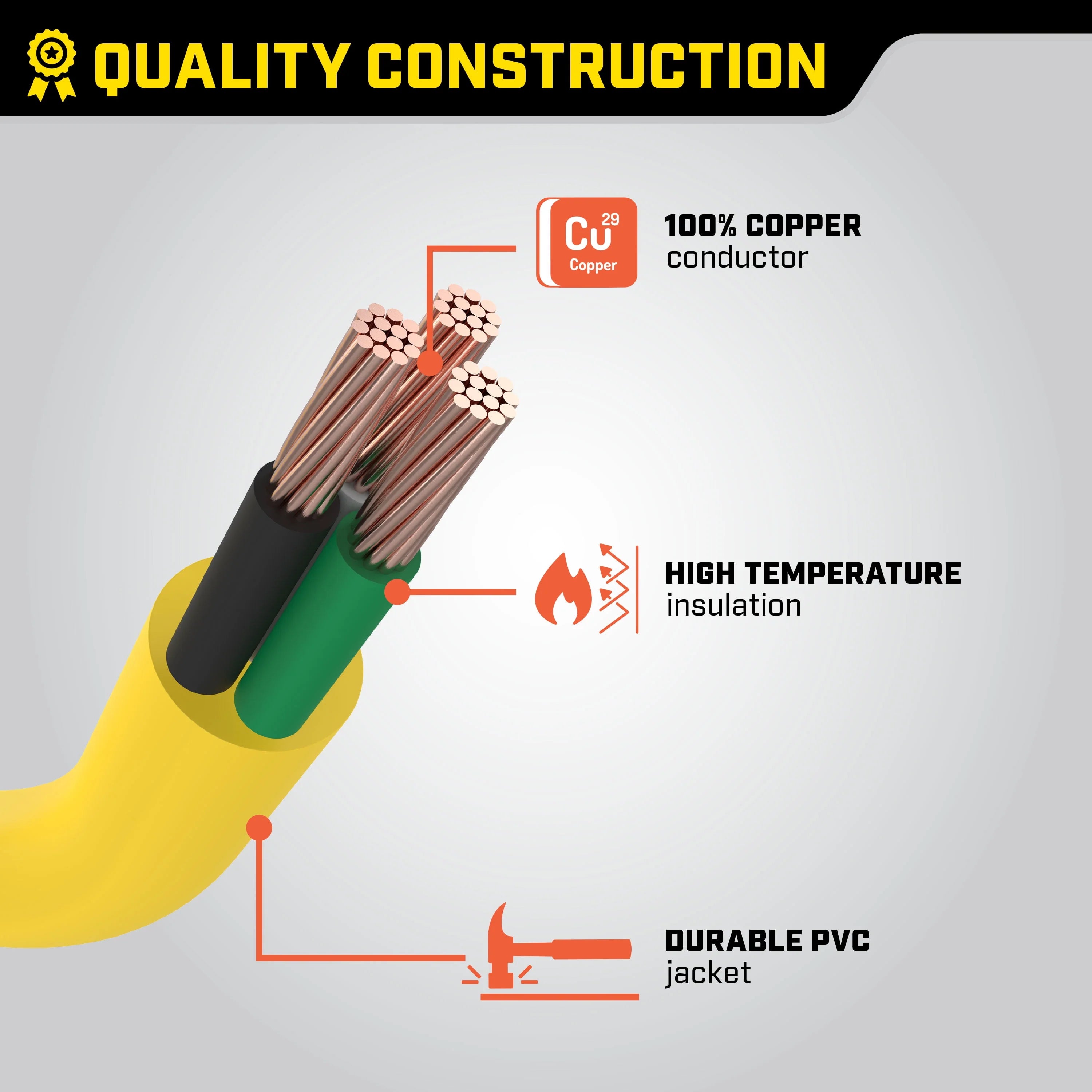 Champion Power Equipment 25-Foot 30-Amp Generator Extension Cord K7600
