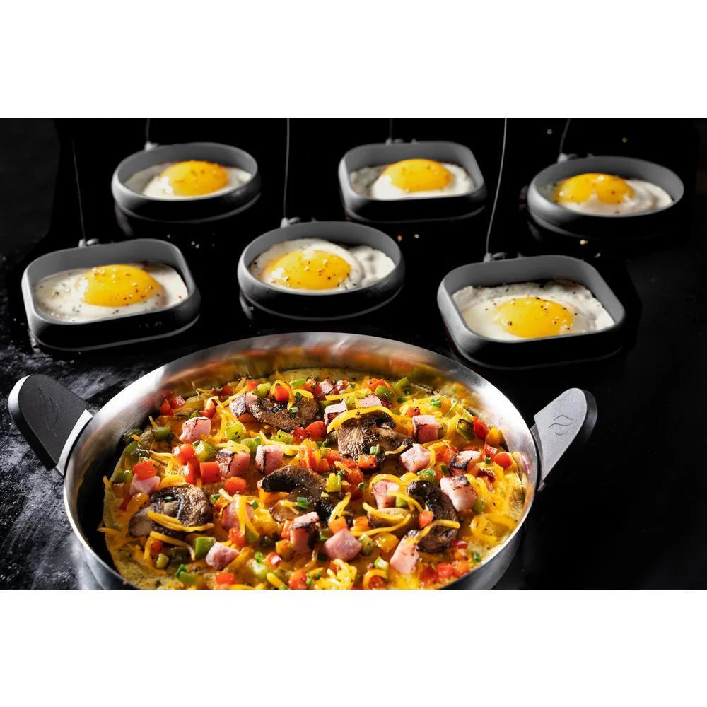 Blackstone 5515 Egg Ring/Omelet Ring Kit, Silver Y91557