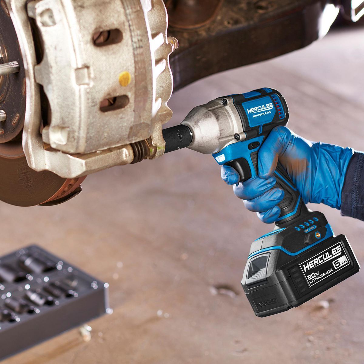 HERCULES 20V Brushless 1/2 in. Compact 4-Mode Impact Wrench, Tool Only F21797