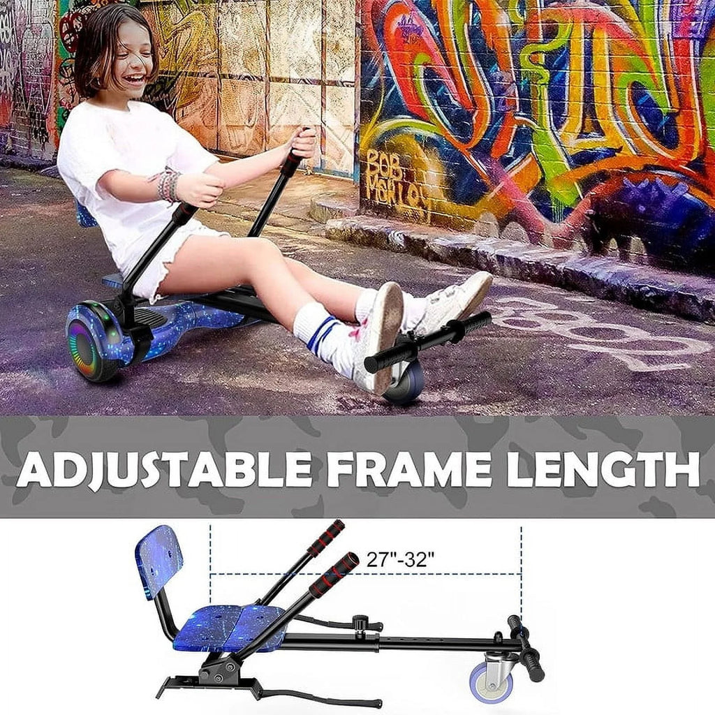 LIEAGLE Hoverboard with Seat Attachment, 6.5 inch Self Balancing Scooter S62540