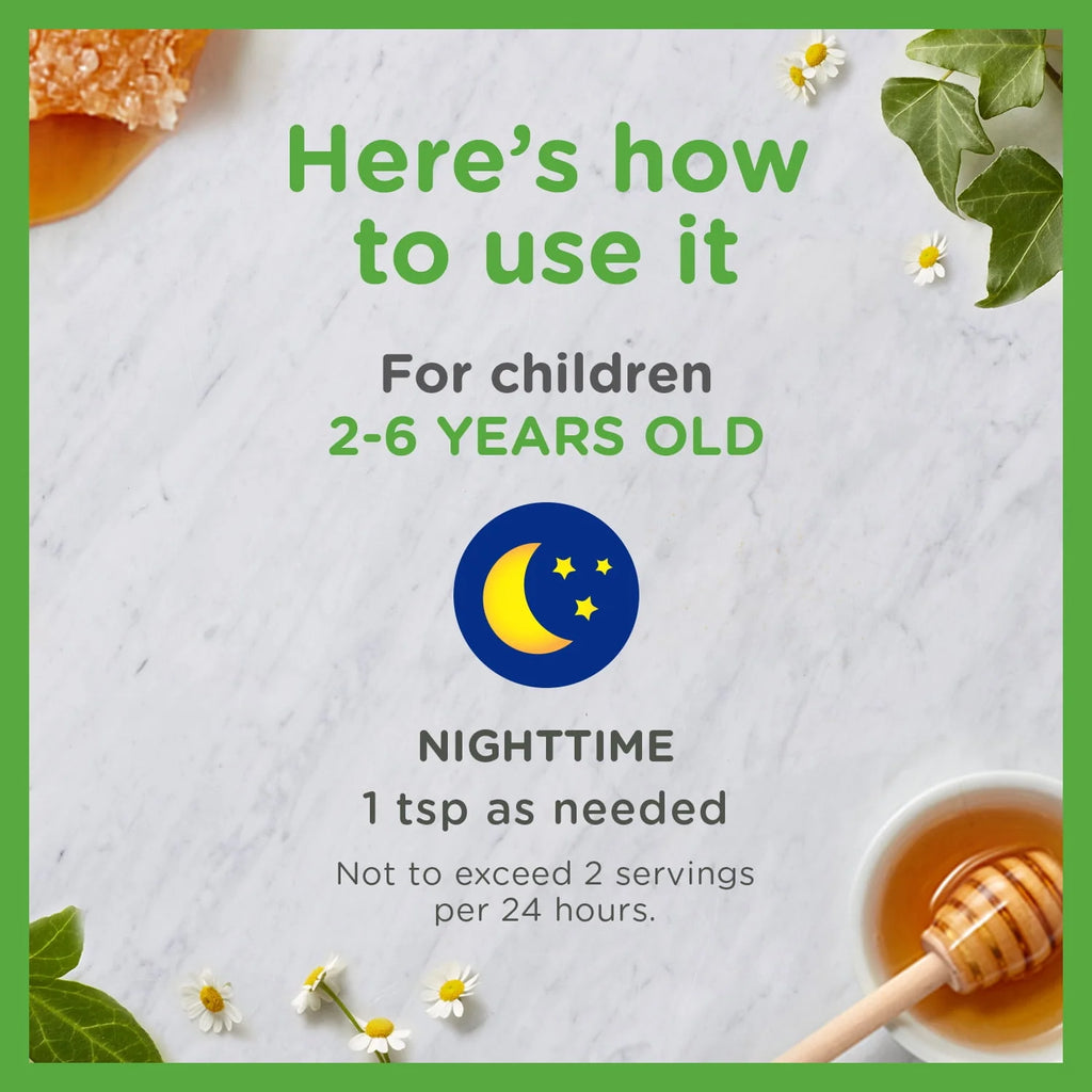 Zarbee's Kids Cough + Mucus Nighttime, Mixed Berry, 4FL Oz Q924