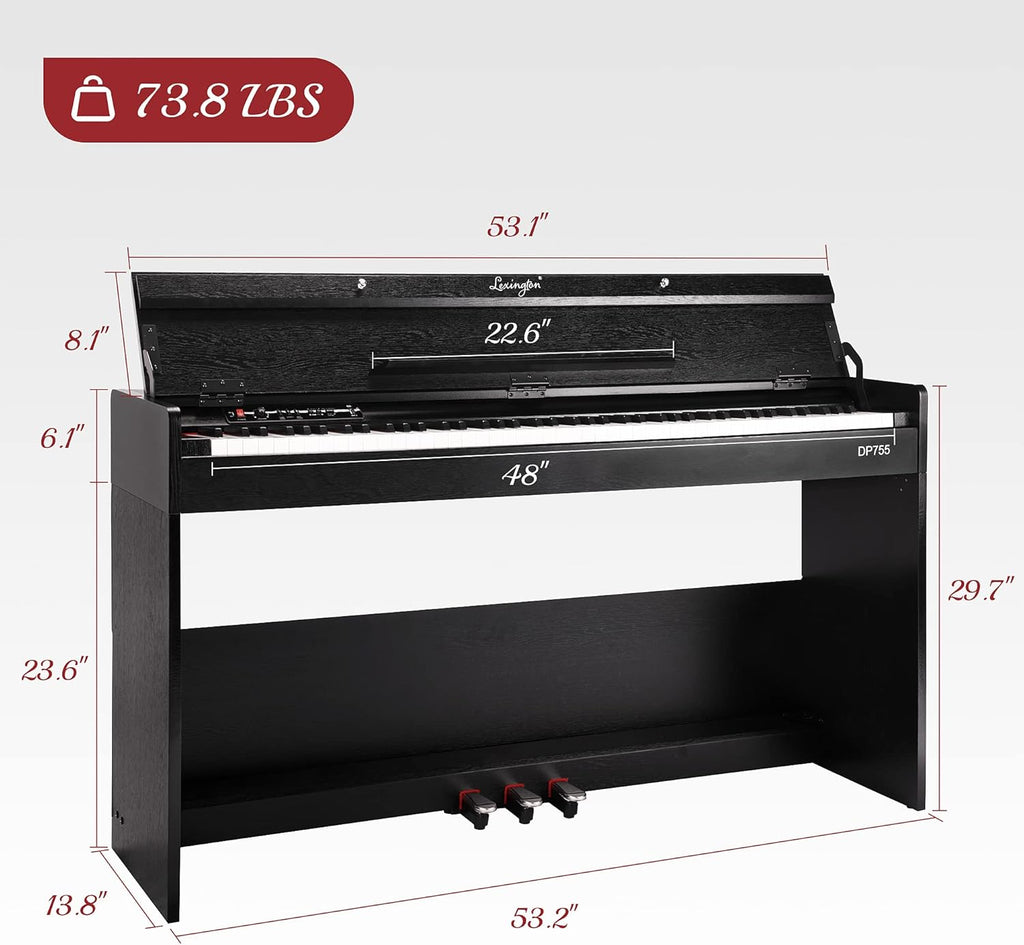 Lexington DP755 88 Keys Digital Piano with Graded Hammer Action I53265
