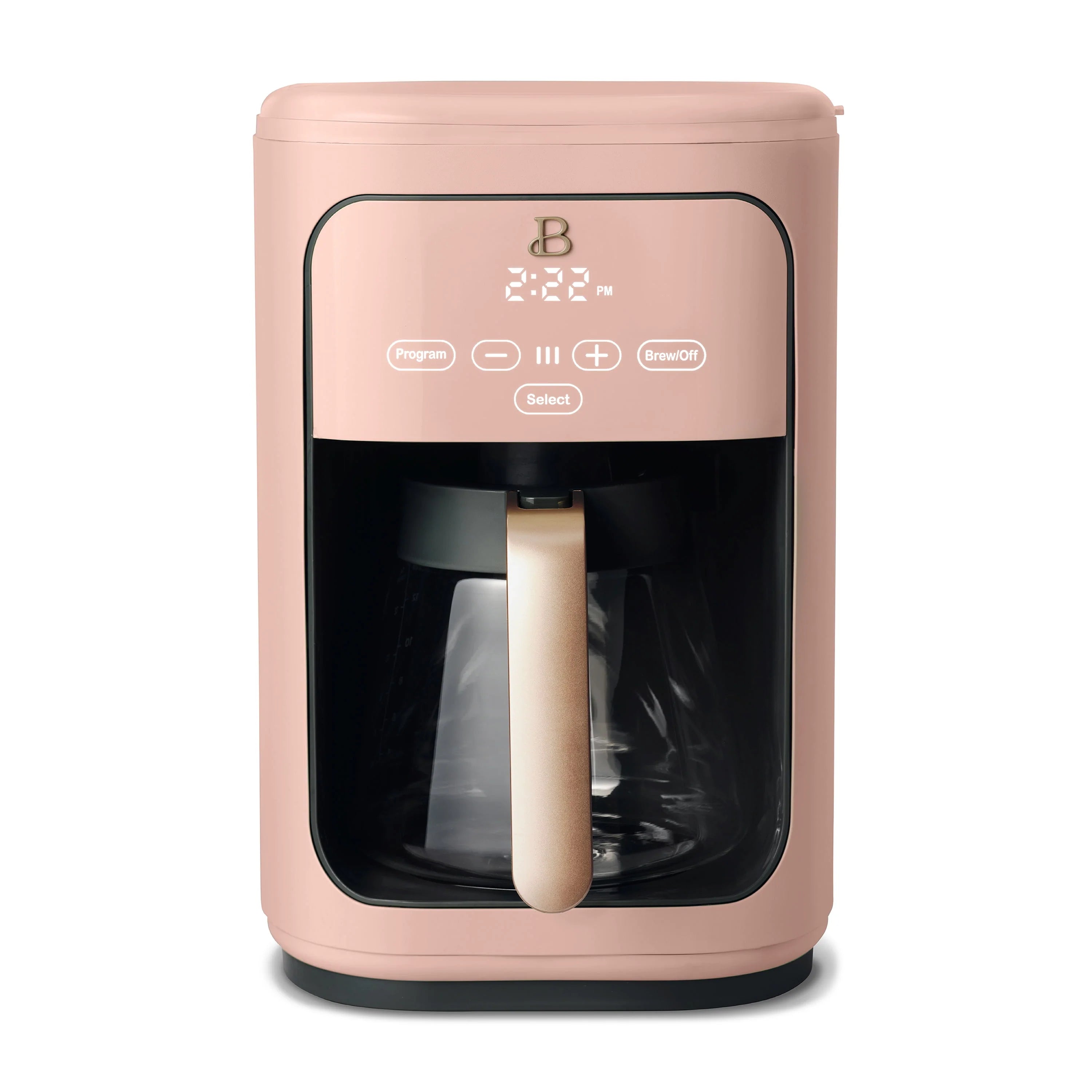 Beautiful 14-Cup Programmable Drip Coffee Maker with Touch Display, White Icing by Drew Barrymore F83994