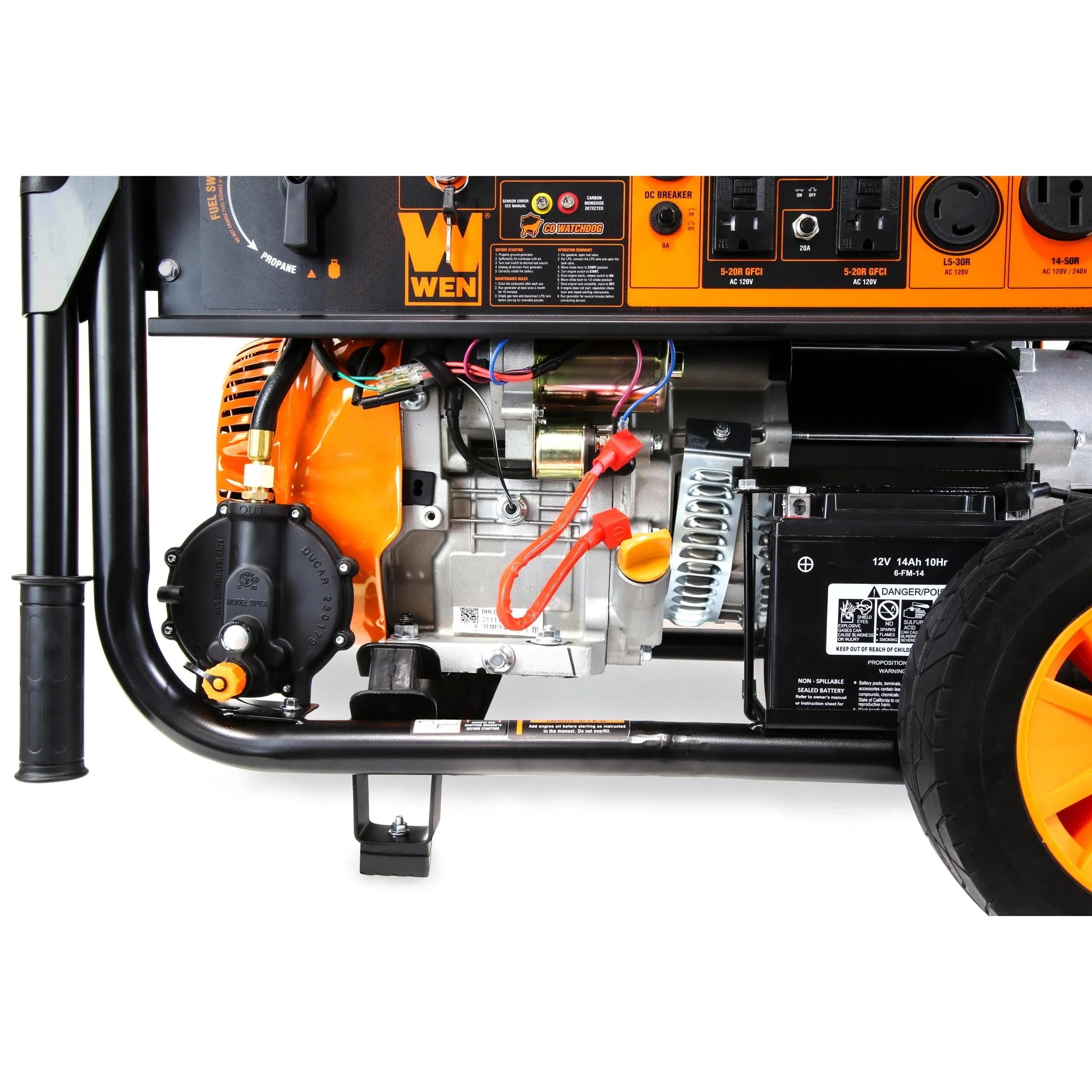 WEN 11000-Watt Dual Fuel Portable Generator with Electric Start V97116