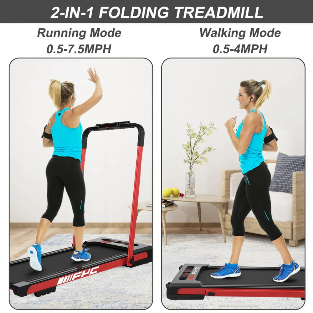 Folding Treadmill with Incline 2.5HP for Home, Bluetooth & Heart Rate Sensor U3414