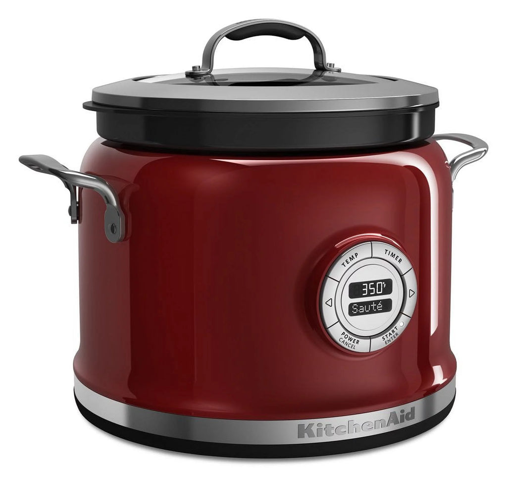 KitchenAid Multi-Cooker KMC4241CA 4-Qt All-in-One Cooking System Candy Apple Red L181079