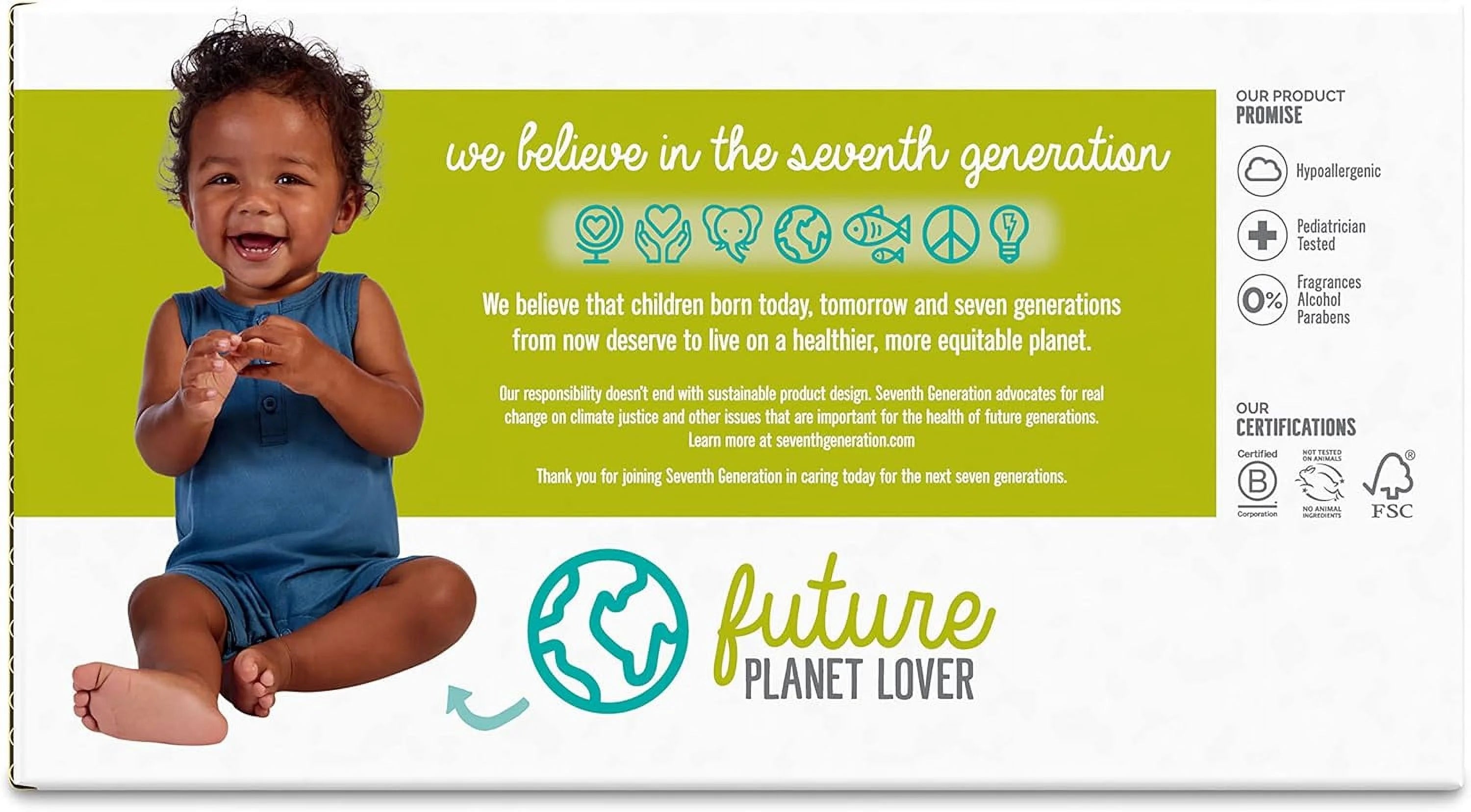 Seventh Generation Baby Wipes Sensitive Protection, 768 Count K273240